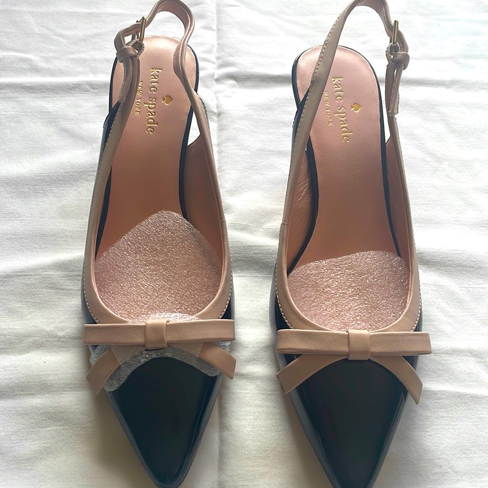 Kate Spade sling back heel.